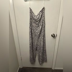 Leopard print jump suit